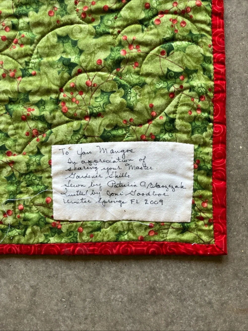handmade Christmas chevron quilt Full Size